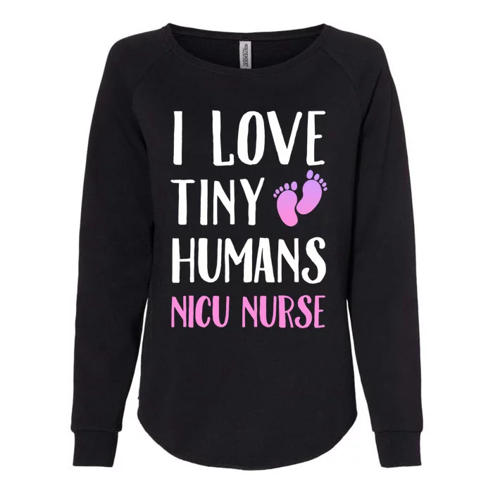 Nicu Nurse I Love Tiny Hu Cute Gift Womens California Wash Sweatshirt