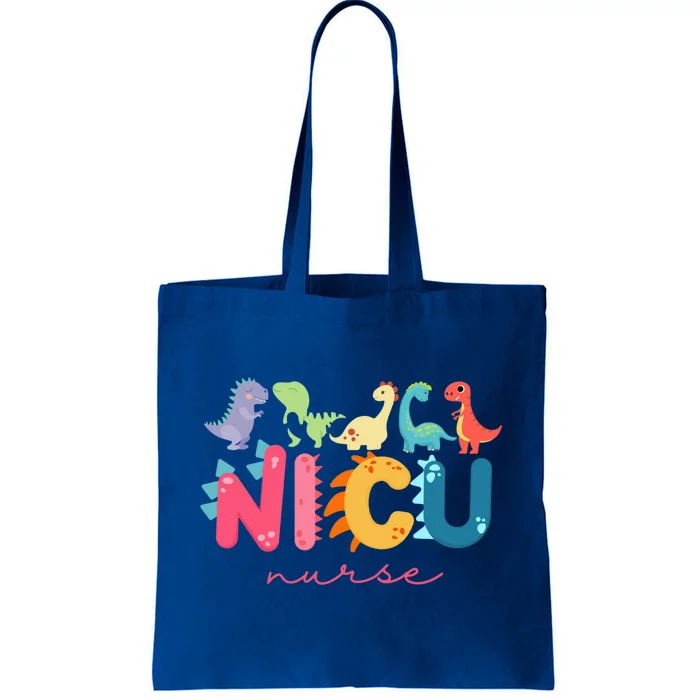 Nicu Nurse Icu Neonatal Dinosaur Team Tiny Hu Cool Gift Tote Bag