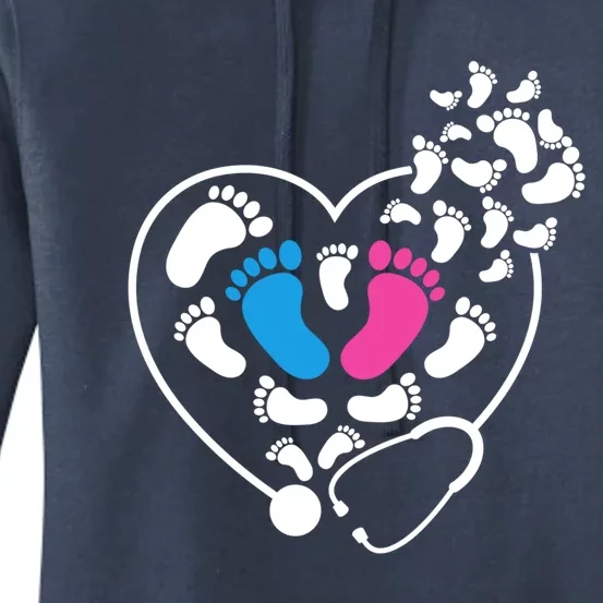 Nicu Nurse Icu Nurse Heart Cool Gift Women's Pullover Hoodie