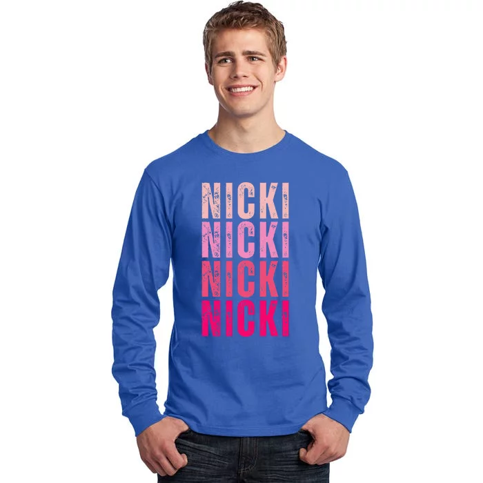 Name Nicki I Love Nicki Tall Long Sleeve T-Shirt