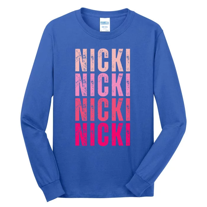 Name Nicki I Love Nicki Tall Long Sleeve T-Shirt