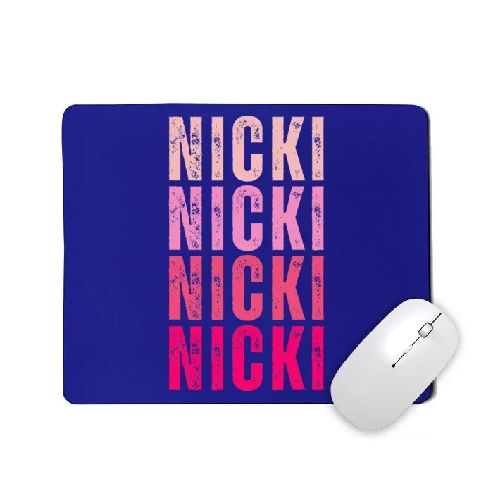 Name Nicki I Love Nicki Mousepad