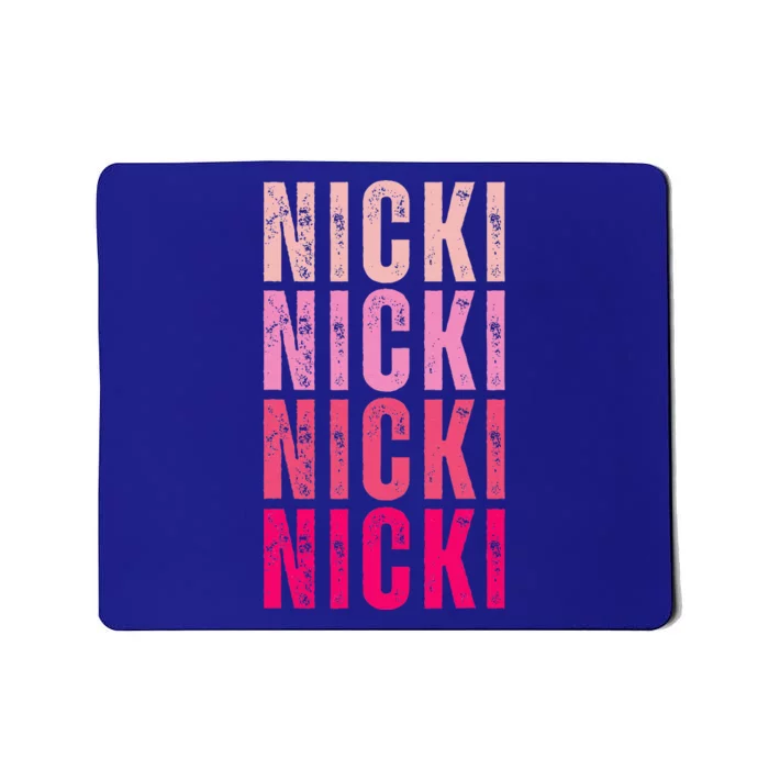 Name Nicki I Love Nicki Mousepad