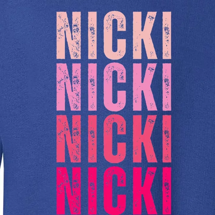 Name Nicki I Love Nicki Toddler Sweatshirt