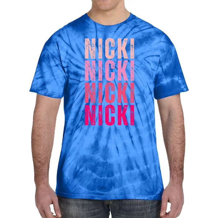 Name Nicki I Love Nicki Tie-Dye T-Shirt