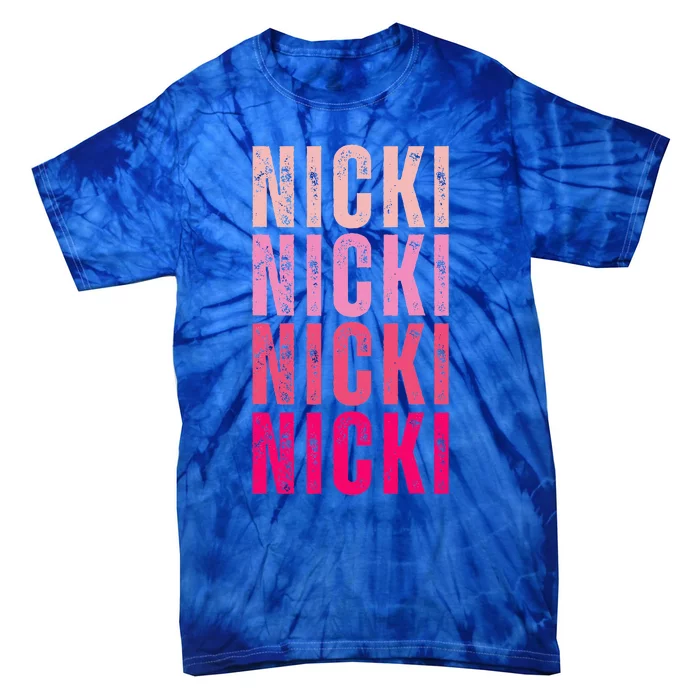 Name Nicki I Love Nicki Tie-Dye T-Shirt