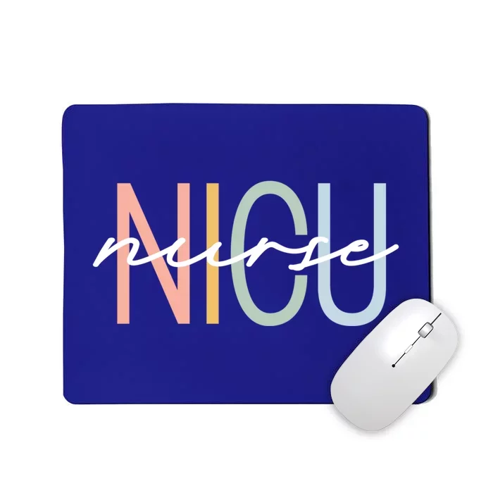 Nicu Nurse Icu Neonatal Boho Rainbow Team Tiny Hu Retro Cute Gift Mousepad