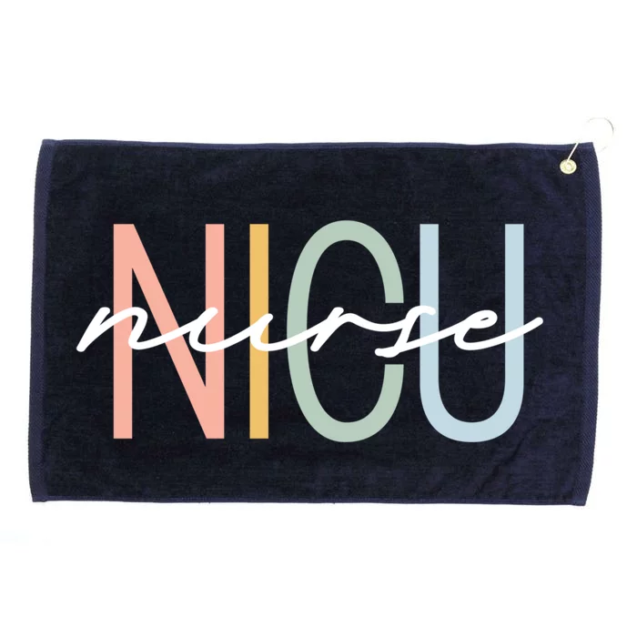 Nicu Nurse Icu Neonatal Boho Rainbow Team Tiny Hu Retro Cute Gift Grommeted Golf Towel