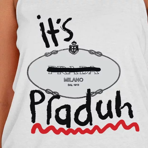 Navinder Nangla Is Dropping A Bootleg It’s Praduh Women's Knotted Racerback Tank