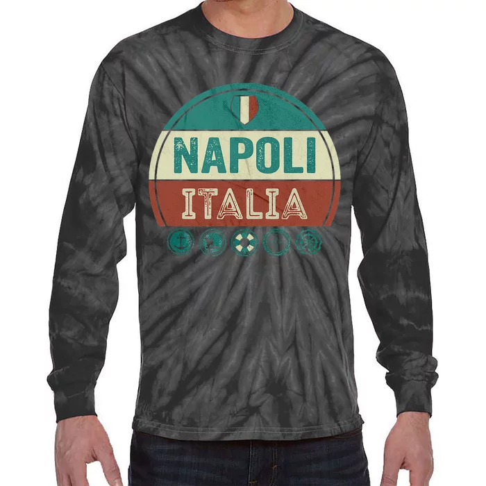 Napoli Naples Italy Holiday Souvenir Tie-Dye Long Sleeve Shirt