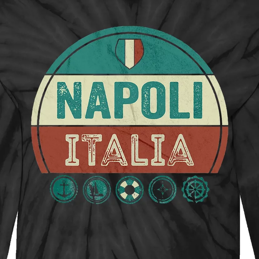 Napoli Naples Italy Holiday Souvenir Tie-Dye Long Sleeve Shirt