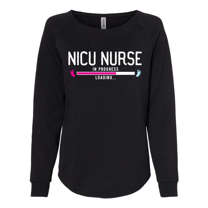 Nicu Nurse In Progress Icu Nurse School Nicu Nurse Meaningful Gift Womens California Wash Sweatshirt