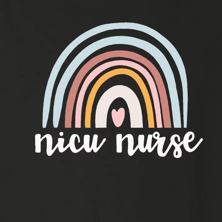 NICU Nurse ICU Neonatal Boho Rainbow Team Tiny Humans Retro Toddler Long Sleeve Shirt