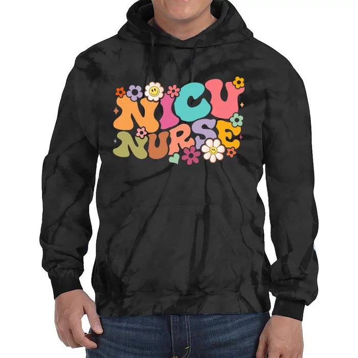 Nicu Nurse Icu Groovy Nursing Neonatal Intensive Care Unit Tie Dye Hoodie