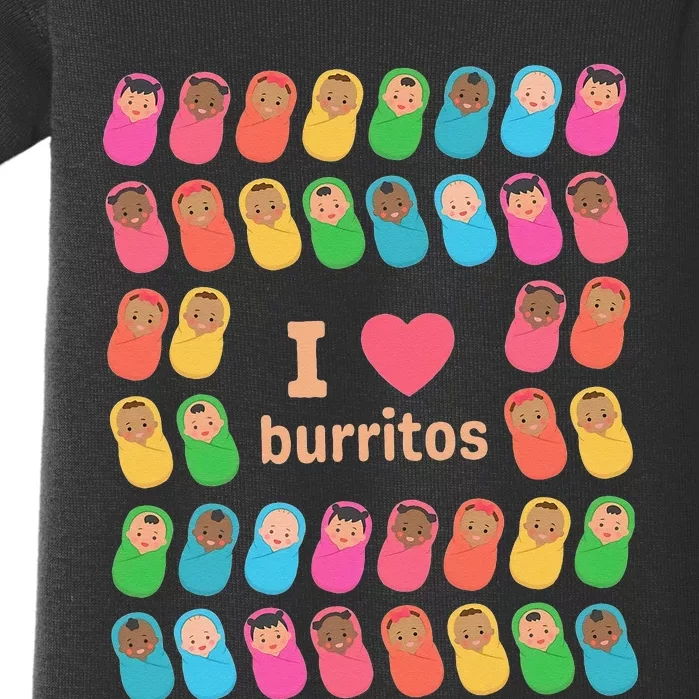 NICU Nurse I Love Burritos Infant Care Specialist Newborn Baby Bodysuit