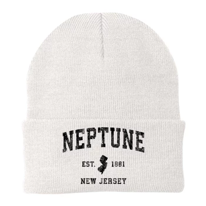 Neptune New Jersey Nj Vintage Athletic Sports Knit Cap Winter Beanie