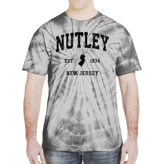 Nutley New Jersey Nj Vintage Athletic Sports Tie-Dye T-Shirt