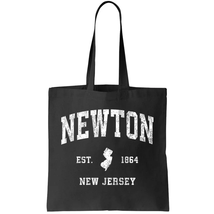 Newton New Jersey Nj Vintage Athletic Tote Bag