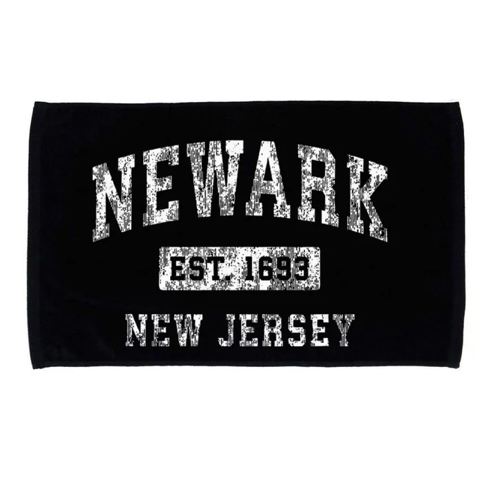 Newark New Jersey Nj Vintage Established Sports Microfiber Hand Towel