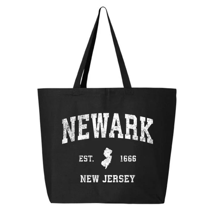 Newark New Jersey Nj Vintage Sports Design 25L Jumbo Tote