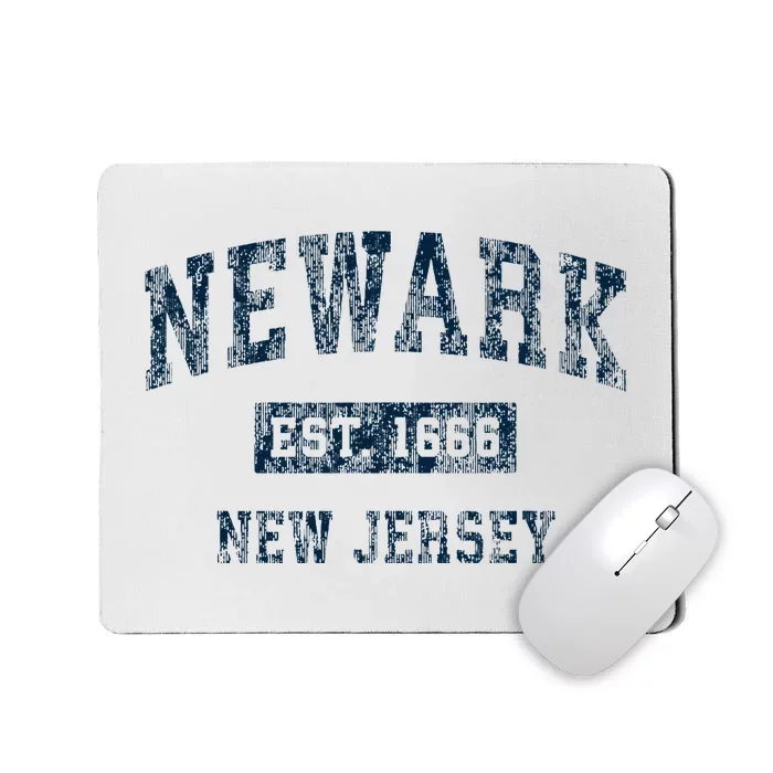 Newark New Jersey Nj Vintage Sports Design Mousepad