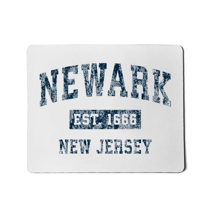 Newark New Jersey Nj Vintage Sports Design Mousepad