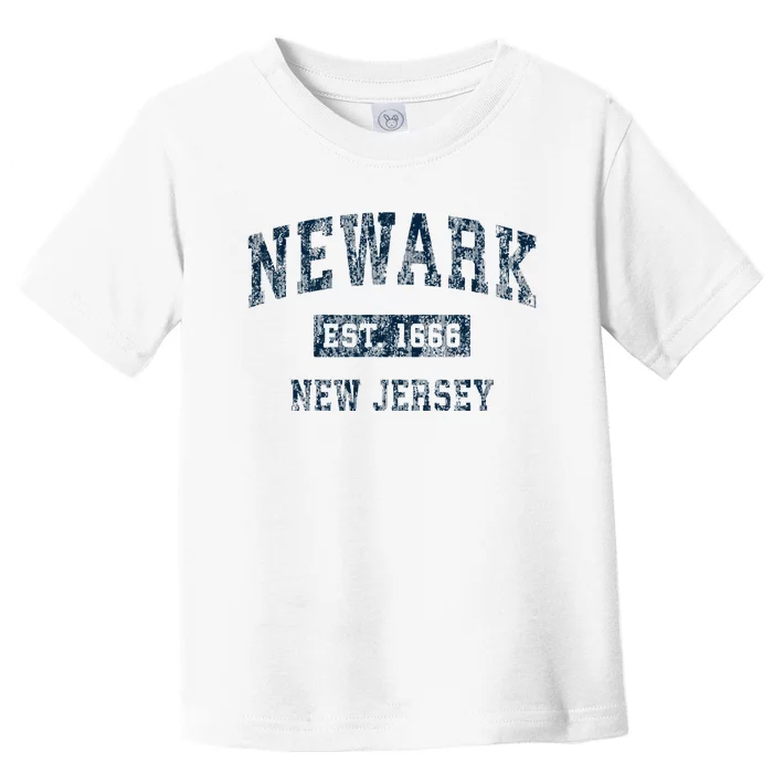 Newark New Jersey Nj Vintage Sports Design Toddler T-Shirt