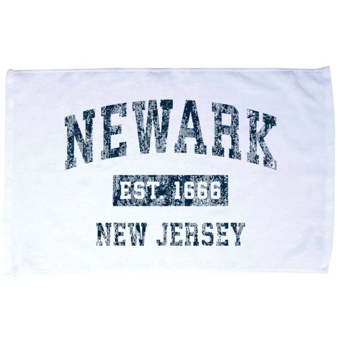 Newark New Jersey Nj Vintage Sports Design Microfiber Hand Towel