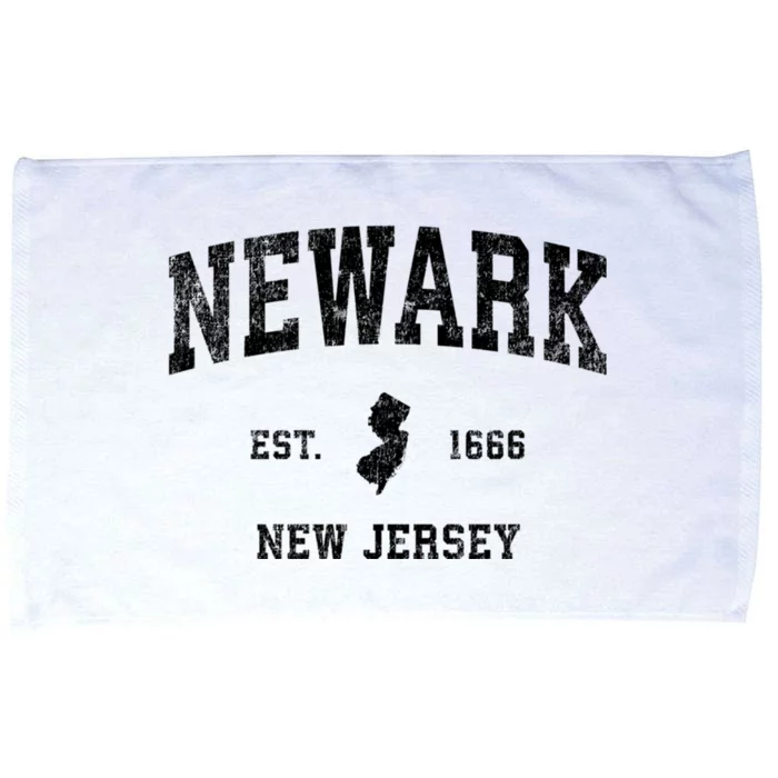 Newark New Jersey Nj Vintage Sports Design Established Microfiber Hand Towel