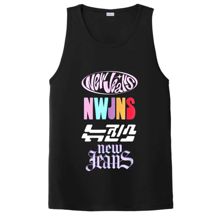 Newjeans New Jeans Nwjns Kpop Logos Performance Tank