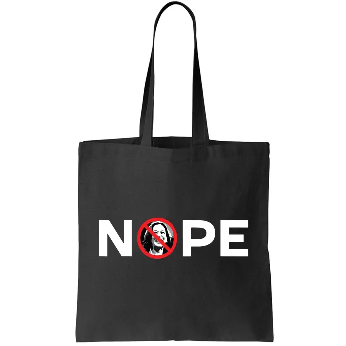 Nope No Kamala Sign Anti Kamala Harris Tote Bag