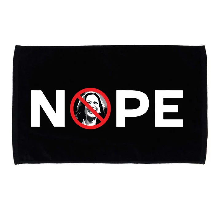 Nope No Kamala Sign Anti Kamala Harris Microfiber Hand Towel