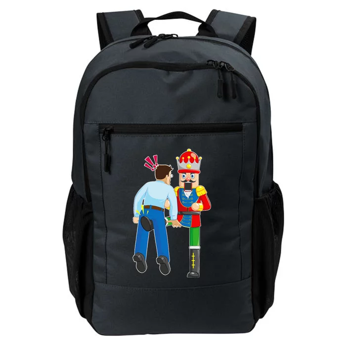 Naughty Nutcracker Kicks & Cracks ManS Nuts Daily Commute Backpack