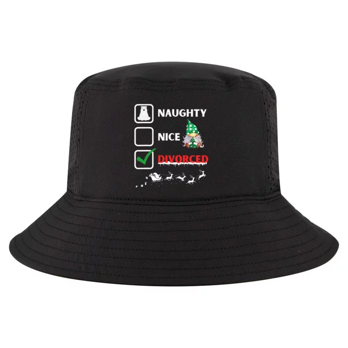 Naughty Nice List Funny Christmas Santa Gnome Cool Comfort Performance Bucket Hat