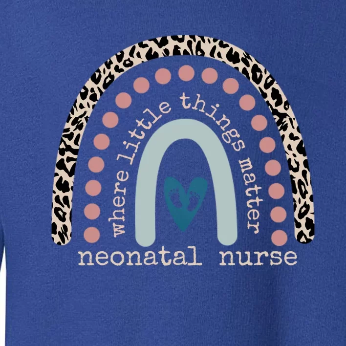 Neonatal Nurse Leopard Rainbow Appreciation Nicu Nurses Cute Cute Gift Toddler Sweatshirt