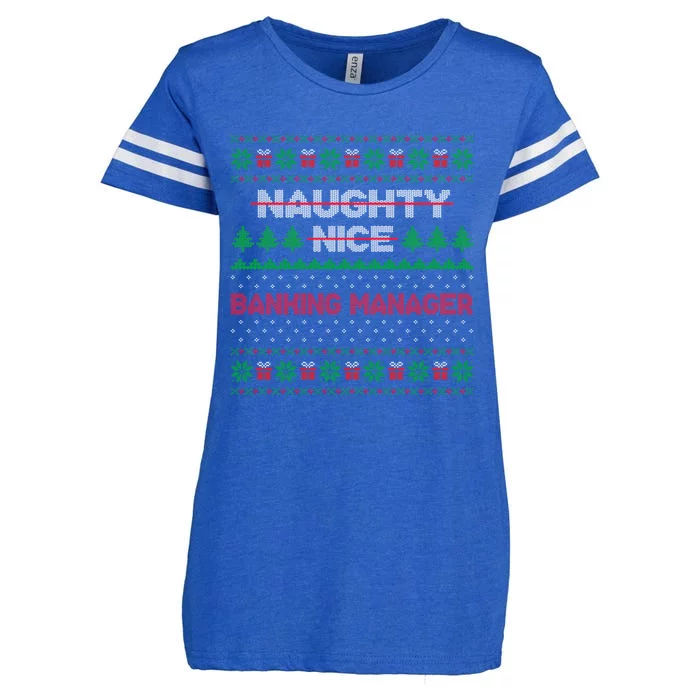 Nice Naughty List Banking Ager Ugly Sweater Great Gift Enza Ladies Jersey Football T-Shirt