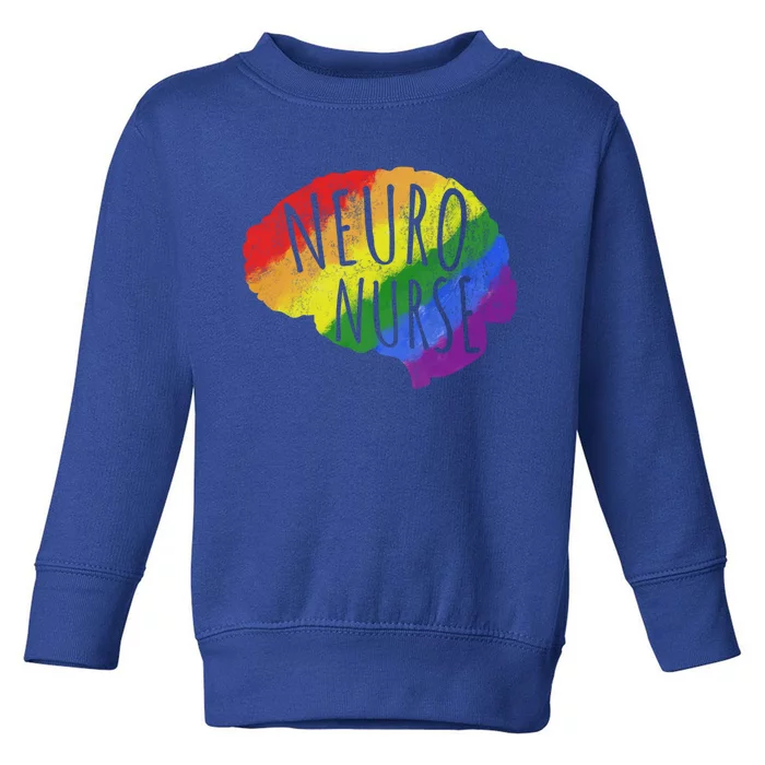 Neuro Nurse Lgbt Brain Cute Gift Toddler Sweatshirt