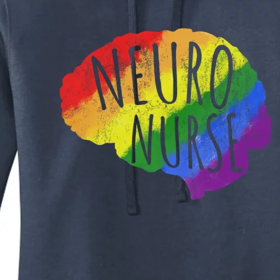 Neuro Nurse Lgbt Brain Cute Gift Women's Pullover Hoodie