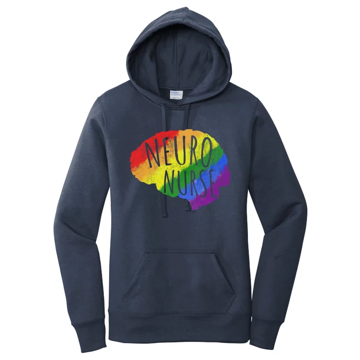 Neuro Nurse Lgbt Brain Cute Gift Women's Pullover Hoodie