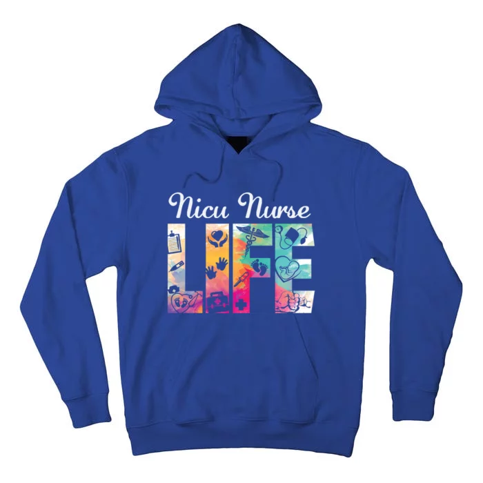 Nicu Nurse Life Watercolor Neonatal Icu Nursing Great Gift Tall Hoodie