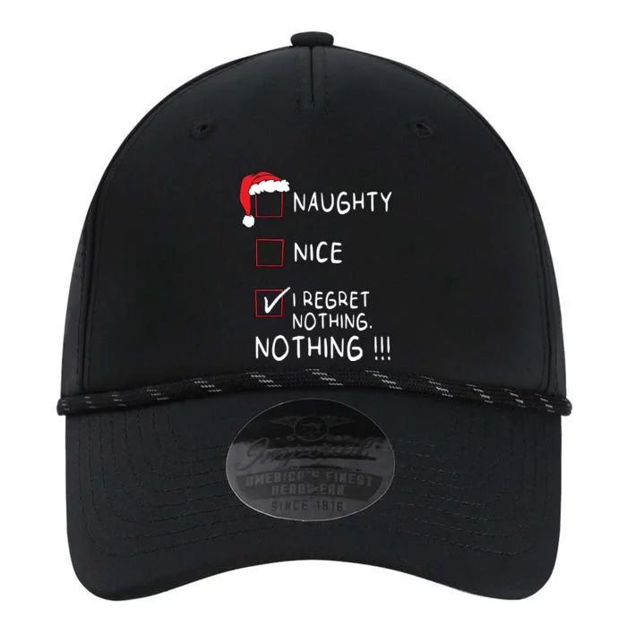 Naughty Nice List I Regret Nothing Xmas Women Christmas Performance The Dyno Cap