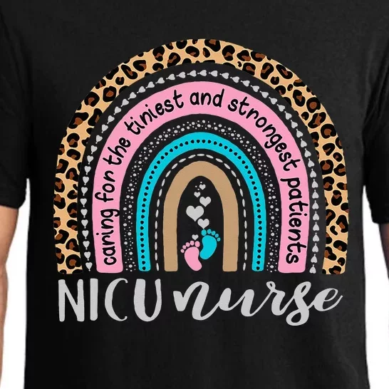 NICU Nurse Leopard Rainbow Neonatal ICU Nurse Practitioner Pajama Set