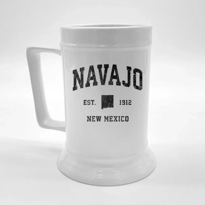 Navajo New Mexico Nm Vintage Athletic Front & Back Beer Stein