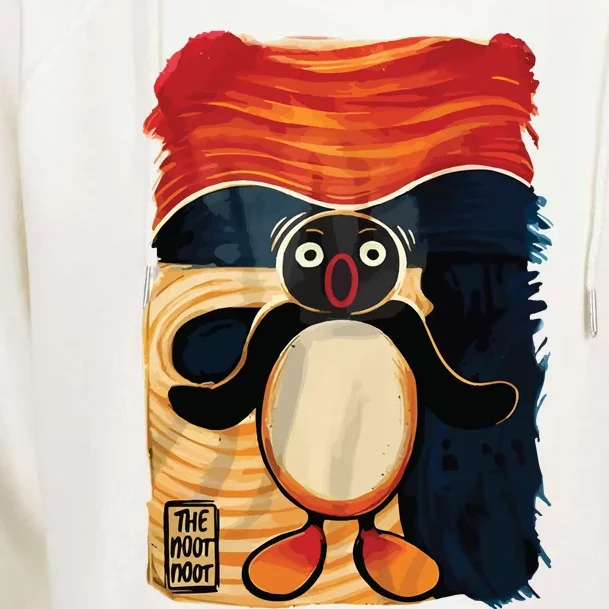 Noot Noot Madafakas Pingu Penguin Scream Anime Manga Womens Funnel Neck Pullover Hood