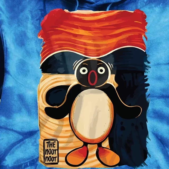 Noot Noot Madafakas Pingu Penguin Scream Anime Manga Tie Dye Hoodie