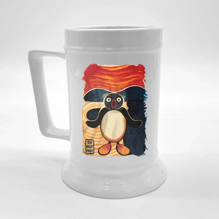 Noot Noot Madafakas Pingu Penguin Scream Anime Manga Front & Back Beer Stein