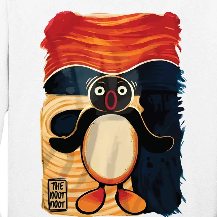 Noot Noot Madafakas Pingu Penguin Scream Anime Manga Tall Long Sleeve T-Shirt