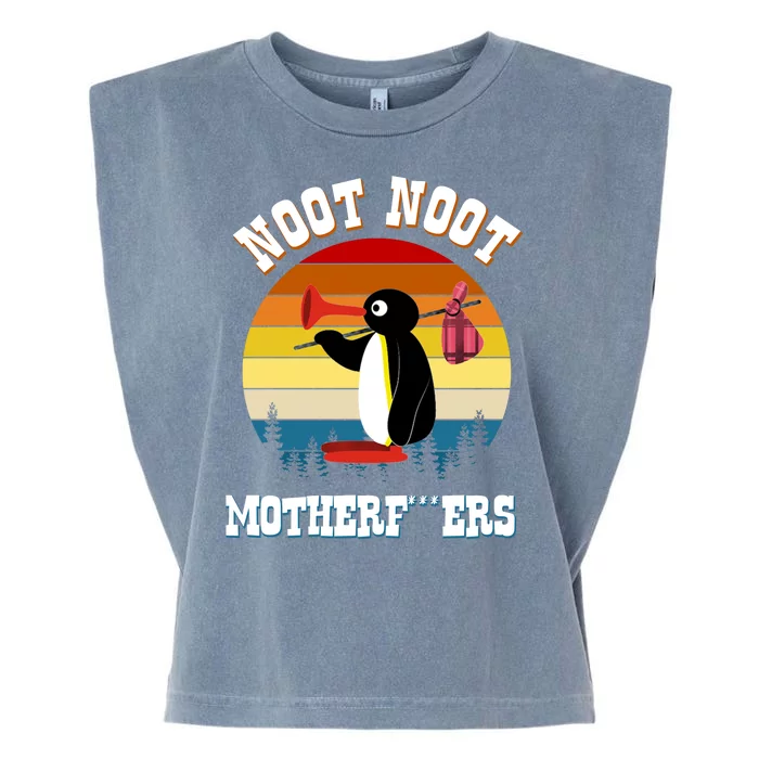 Noot Noot Motherf***ers Penguin Garment-Dyed Women's Muscle Tee