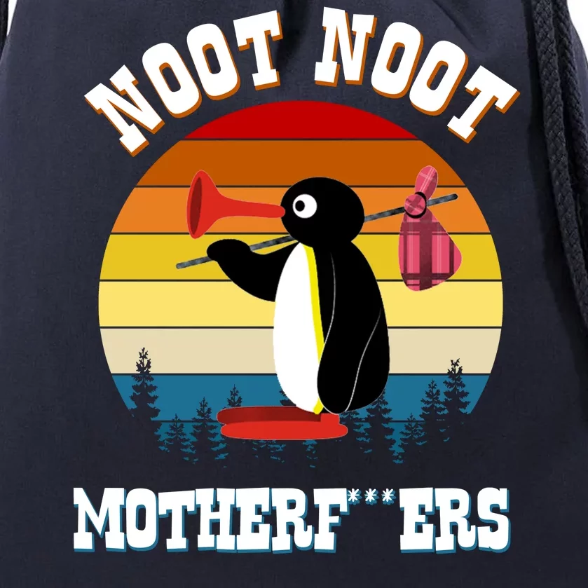 Noot Noot Motherf***ers Penguin Drawstring Bag