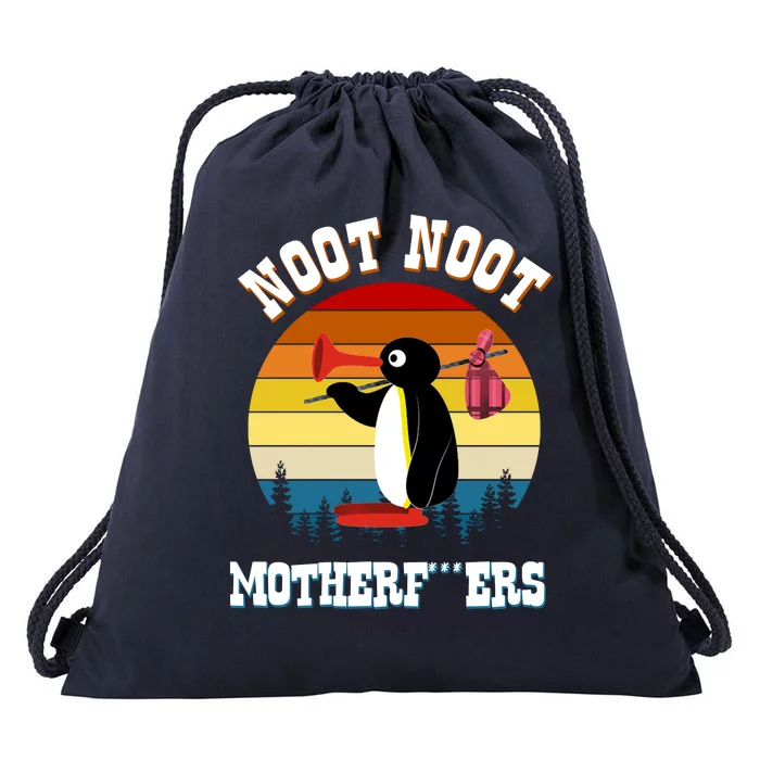 Noot Noot Motherf***ers Penguin Drawstring Bag